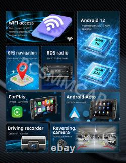 Autoradio 2DIN 8 pouces Bluetooth pour Carplay Android Auto avec caméra gratuite