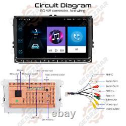 Autoradio 9 Apple Carplay pour VW GOLF PASSAT avec lecteur Android 12 GPS 32GB