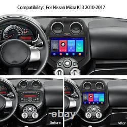 Autoradio Android 13.0 pour Nissan Micra K13 2010-2017 GPS Lecteur Sat Nav