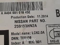 Autoradio CD stéréo de l'unité principale NISSAN MICRA Mk4 K13 2010-2017 259153HN2A