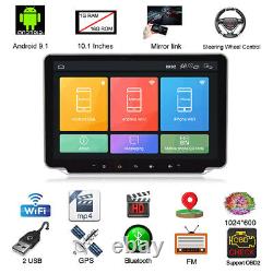 Autoradio Double Din 10,1 pouces MP5 Player GPS NAV SAT Écran tactile Android