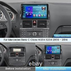 Autoradio GPS Navi Android 13 pour Mercedes Benz Classe C W204 S204 Player