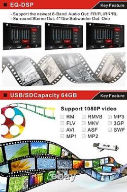 Autoradio Lecteur DVD GPS Sat Nav DAB+ pour Ford Focus Mondeo Kuga Galaxy