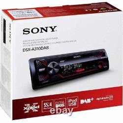 Autoradio Sony DSX-A310DAB avec radio DAB, port USB avant, AUX, lecteur iPod et iPhone