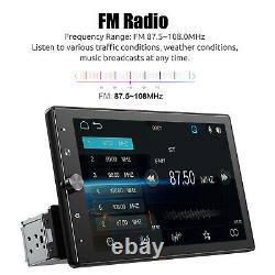 Autoradio Stéréo 1 DIN Sans Fil Apple Carplay 10.4 Rotatif + CAM