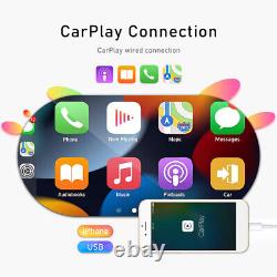 Autoradio de voiture à un seul poste 1 Din avec écran rabattable DAB+ Apple Carplay Android Auto Player