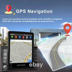 Autoradio de voiture stéréo MP5 Android 10 DAB+ 2Din 9.5' vertical avec GPS et Bluetooth