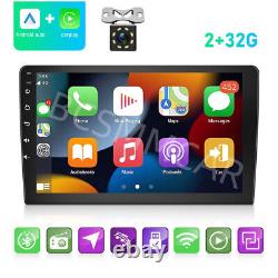 Autoradio lecteur radio stéréo pour voiture à écran tactile 2 Din GPS WIFI pour Carplay Android Auto Caméra