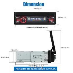 Autoradio simple 1 DIN 7 Carplay avec écran tactile escamotable, lecteur radio, USB et caméra