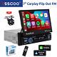 Autoradio Simple 1 Din 7 Pouces Android/apple Carplay Bluetooth Flip Out Player