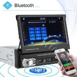Autoradio simple DIN 7 DAB+ avec Apple Carplay, Bluetooth, écran tactile escamotable et lecteur MP5