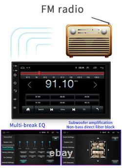 Autoradio stéréo de voiture 7in 2Din Lecteur MP5 Android 9.1 GPS Sat Nav Unité principale BT WIFI FM