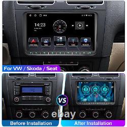 Autoradio stéréo de voiture 9'' GPS Bluetooth AHD Carplay pour VW Jetta Golf Amarok