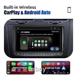 Autoradio stéréo de voiture 9'' GPS Bluetooth AHD Carplay pour VW Jetta Golf Amarok