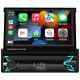 Autoradio Stéréo De Voiture Simple Din à écran Tactile 7 Pouces Avec Lecteur Mp5, Bluetooth, Fm, Carplay, Android Auto Et Port Usb