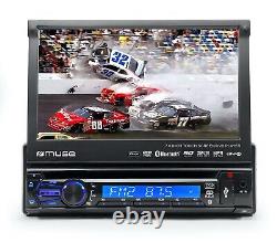 Autoradio stéréo lecteur DVD avec Bluetooth USB/SD 4 x 40W 7 LCD TFT USB Télécommande