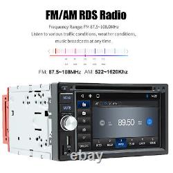 Autoradio stéréo pour voiture Double 2 DIN lecteur CD DVD avec Apple Carplay & Android Auto SWC+CAM