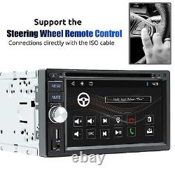 Autoradio stéréo pour voiture Double 2 DIN lecteur CD DVD avec Apple Carplay & Android Auto SWC+CAM