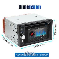 Autoradio stéréo pour voiture Double 2 DIN lecteur CD DVD avec Apple Carplay & Android Auto SWC+CAM