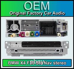 BMW X4 Système de navigation par satellite stéréo, lecteur CD F26, navigation par satellite, radio DAB