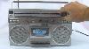 Boombox Portable Stéréo Radio Enregistreur De Lecteur De Cassettes Soundesign 4632 De 1982