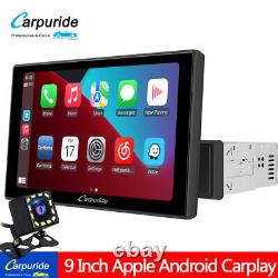 Carpuride Autoradio Android Auto de 9 Pouces Lecteur Audio MonodIN BT WIFI