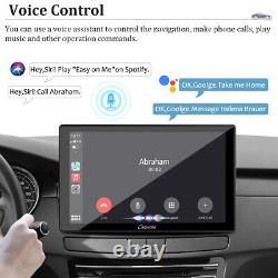 Carpuride Autoradio Android Auto de 9 Pouces Lecteur Audio MonodIN BT WIFI