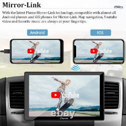 Carpuride Autoradio Android Auto de 9 Pouces Lecteur Audio MonodIN BT WIFI