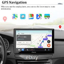 Carpuride Autoradio Android Auto de 9 Pouces Lecteur Audio MonodIN BT WIFI