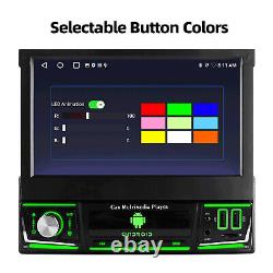 DAB+ 64G 7 Autoradio Simple DIN CarPlay GPS WIFI Écran Rétractable Joueur