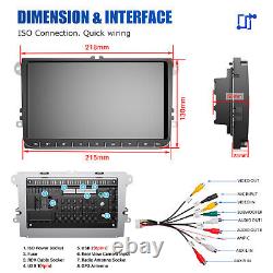 DAB+ Pour VW GOLF MK5 MK6 9 Carplay Autoradio Stéréo Android 13 Lecteur GPS 2+64G