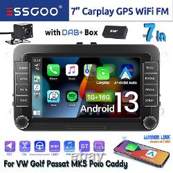DAB+ pour VW GOLF MK5 MK6 7 Apple Carplay Autoradio stéréo Android 13 Lecteur GPS
