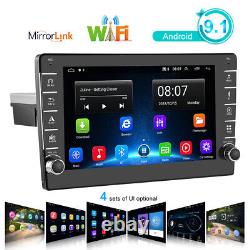 Dab+ Gps Sat Nav 8 Single 1 Din Car Radio Stéréo Android Wifi Rds Bluetooth Dab