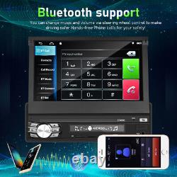 Dab+ Gps Sat Nav Single 1 Din 7 Voiture Radio Stereo Flip Out Android Bluetooth Dab