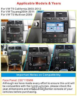 Dab+ Voiture Stereo Radio Gps Stanav Swc Wifi Player Bt Pour Vw Touareg T5 Multivan