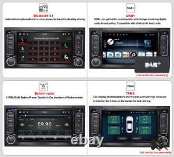 Dab+ Voiture Stereo Radio Gps Stanav Swc Wifi Player Bt Pour Vw Touareg T5 Multivan