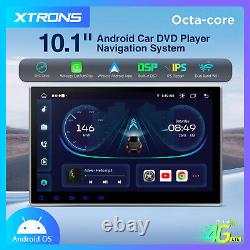 Double DIN 10.1 HD GPS de voiture Radio Stéréo Lecteur DVD Android 13 8-Core Car Play