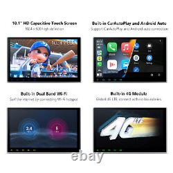 Double DIN 10.1 HD GPS de voiture Radio Stéréo Lecteur DVD Android 13 8-Core Car Play