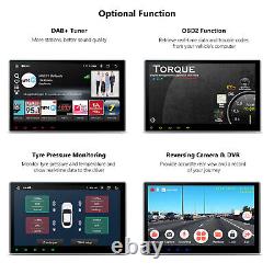 Double DIN 10.1 HD GPS de voiture Radio Stéréo Lecteur DVD Android 13 8-Core Car Play