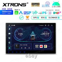 Double DIN 10.1 HD GPS de voiture Radio Stéréo Lecteur DVD Android 13 8-Core Car Play