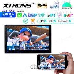 Double DIN 10.1 HD GPS de voiture Radio Stéréo Lecteur DVD Android 13 8-Core Car Play
