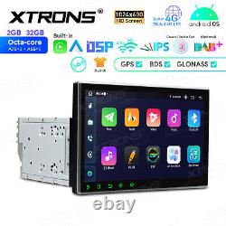 Double DIN 10.1 HD GPS de voiture Radio Stéréo Lecteur DVD Android 13 8-Core Car Play