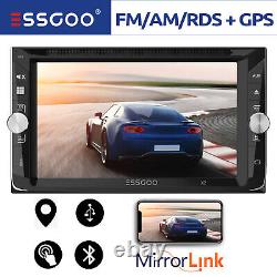 Essgoo 6.2 Voiture Stereo Radio Lecteur CD CD Bluetooth Gps Double 2 Din Rds Am