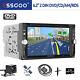 Essgoo Double 2 Din Voiture Stereo Radio Bluetooth Lecteur Cd Dvd Aux Usb Gps +camera