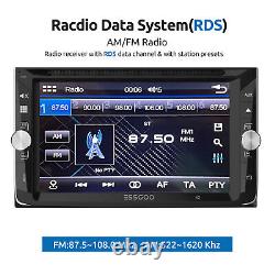 Essgoo Double 2 Din Voiture Stereo Radio Bluetooth Lecteur CD DVD Aux Usb Gps +camera