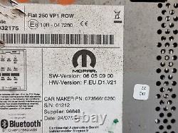 Fiat Ducato X290 VP1 ROW Lecteur Radio Stéréo Bluetooth 2017 07356610260