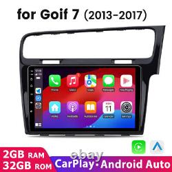 GPS+ Android 12.0 Carplay 10 pour Golf 7 2013-2017 Autoradio Stéréo Lecteur DAB+