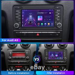 Gps Sat Nav Android11 Pour Audi A3 2003-2012 S3 Rs3 7car Radio Stéréo Bt Lecteur