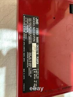 JVC CX-F7 Radio Cassette Stéréo à Logique Complète Avec Étui à Réparer