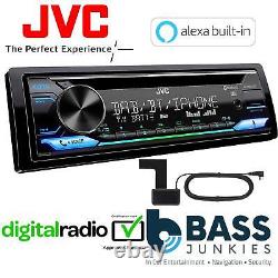JVC KD-DB912BT Radio DAB+ & Antenne Bluetooth CD MP3 USB AUX IN pour lecteur stéréo de voiture